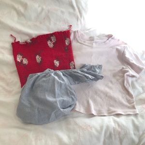 J galt tee, Brandy top, Garage tube top Bundle!